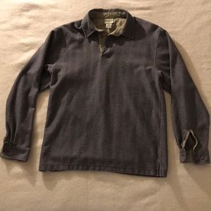 Mens Heavy herringbone pull over
